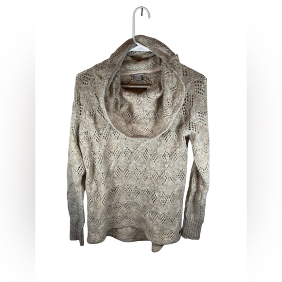 Royal Robbins Sweaters - Royal Robbins Sierra Oatmeal Open Knit Cowl Neck Sweater
